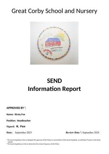 SEND Information Report 2023