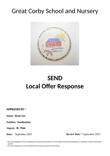 Local Offer Response 2023